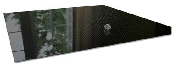 Горячая пресс 1 мм 1,5 мм 2 мм 3 мм 4 мм 3K Twill Glossy Carbon Fiber Board