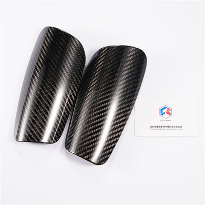 Углеродное волокно Twill Matt Adult Soccer Football Shin Guard Маленькие рукава Желтый/Черный OME