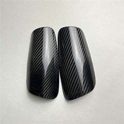 Углеродное волокно Twill Matt Adult Soccer Football Shin Guard Маленькие рукава Желтый/Черный OME