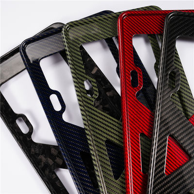 3K Twill Углеродные волокна Автомобиль Углеродные волокна Угольщик номерной знак Углеродные волокна