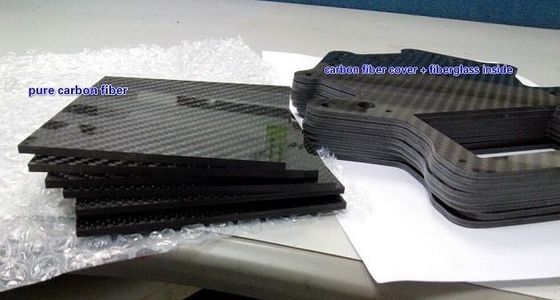 Высокопрочная и хорошая плоскость 6 мм 8 мм 10 мм 12 мм 3K Twill Matte Fake Carbon Fiber Plate